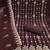 brown unstitched thread embroidery with embroidered dupatta georgette dress material