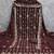 brown unstitched thread embroidery with embroidered dupatta georgette dress material