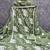 green unstitched thread embroidery with embroidered dupatta parampara silk blend dress material