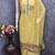 yellow unstitched jamdani weaving with woven embellished dupatta muga dress material