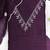 purple unstitched thread embroidery with embroidered dupatta vichitra silk blend dress material