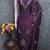 purple unstitched thread embroidery with embroidered dupatta vichitra silk blend dress material