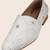 mens fabric material white all over embroidery ethnic shoes for bridal party occasion