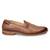 men's brown leather slip-on loafers with gold zardozi embroidery, formal shoes for weeding party occasion