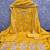 yellow unstitched thread embroidery with embroidered dupatta vichitra silk blend dress material