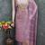 lavender unstitched weaving embroidered neck with woven embellished dupatta dress material