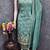 sea green unstitched thread embroidery with embroidered dupatta vichitra silk blend dress material