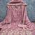 lavender unstitched thread embroidery with embroidered dupatta vichitra silk blend dress material