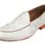 men's fabric material all over embroidered white juttis & mojries for wedding party occasion