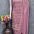 lavender unstitched thread embroidery with embroidered dupatta vichitra silk blend dress material