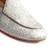 men's fabric material all over embroidered white juttis & mojries for wedding party occasion