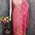 pink unstitched weaving embroidered neck with woven embellished dupatta dress material