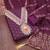 purple unstitched weaving embroidered neck with woven embellished dupatta dress material