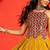 MUSTERD RAYON COTTON EMBROIDERY NAVRATRI CHANIYA CHOLI- full stitched free size UP TO 42 