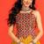 MUSTERD RAYON COTTON EMBROIDERY NAVRATRI CHANIYA CHOLI- full stitched free size UP TO 42 