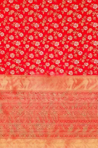 Women Floral Woven Design Zari Art Silk Banarasi Saree