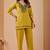 Green embroidery cotton kurta with pant