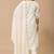 White embroidery mul cotton kurta with pant and duptta