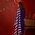 Deep purple embroidered kurta with sharara & jacquard dupatta