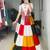 MULTI COLOR RAYON COTTON EMBROIDERY NAVRATRI TOP CHANIYA CHOLI- FULL STICHED FREE SIZE UP TO 42