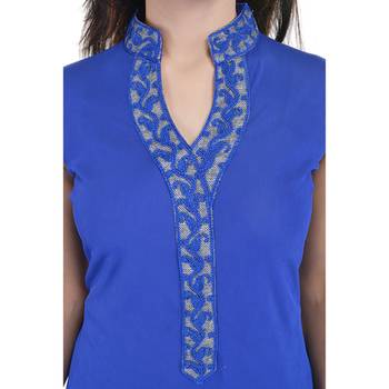 Blue Free Size Georgette Designer Kurti 4