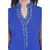Blue Free Size Georgette Designer Kurti