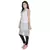 White Free Size Georgette Designer Kurti