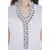 White Free Size Georgette Designer Kurti