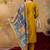 Mustard printed cotton kurta with pant and duptta