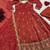 Rust Embroidered Anarkali Gown with Intricate Zari Work & Flared Ethnic Party Wear Dress