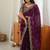 Designer Thread, Sequin Embroidery saree For Festive Party wear