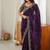 Designer Thread, Sequin Embroidery saree For Festive Party wear