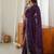 Designer Thread, Sequin Embroidery saree For Festive Party wear