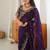 Designer Thread, Sequin Embroidery saree For Festive Party wear