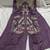 Lavender embroidered front slit kurti with sharara set
