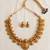 Multicolor gold-plated festive necklace set