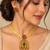 Multicolor gold-plated occasion necklace set