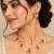 Reversible multicolor gold-plated necklace set