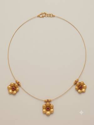 Elegant gold-plated necklace 2