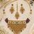 Multicolor gold-plated necklace set with mang tikka