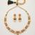 White gold-plated ethnic necklace set