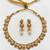 Emerald gold-plated traditional necklace set