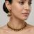 Multicolor antique gold beaded necklace set