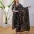 Black viscose printed kurta set
