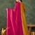 Mustard silk blend embroidered anarkali set