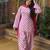White cotton poly printed farshi salwar set