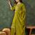 Green silk blend embroidered palazzo set