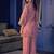 Pink crepe embroidered kurta set