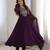 Wine premium fox georgette anarkali pant dupatta set