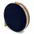 Navy Blue Mandala Embellished Round Clutch Bag with Gold Tassel
